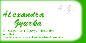 alexandra gyurka business card